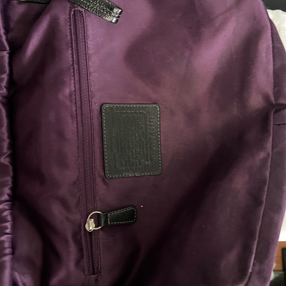 Coach Tribeca Black Leather Chain-Handle Tote - Picture 13 of 15